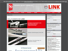 Tablet Screenshot of link-gmbh.com